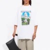 Unisex SS21 Oversize-Polo aus Baumwolle, weiss 641614TJVH69000