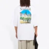 Unisex SS21 Oversize-Polo aus Baumwolle, weiss 641614TJVH69000
