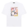 Unisex-T-Shirt mit «I Love Dogs»-Aufdruck, weiss 641614TJVH19000