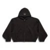 Unity Sports Icon Boxy Zip-up Hoodie, weite Passform «Schwarz» 787354TQVD59034
