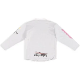 Upside Down Langarm-T-Shirt «Weiss» 698155TMVC99000