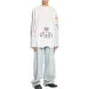 Upside Down Langarm-T-Shirt «Weiss» 698155TMVC99000