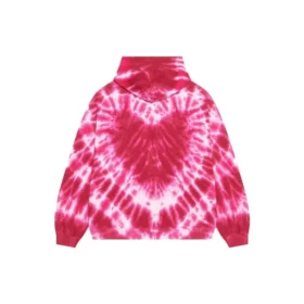Valentinstag-Tie-Dye-Hoodie, weite Passform «Rot» 675003TLVI86802