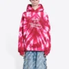 Valentinstag-Tie-Dye-Hoodie, weite Passform «Rot» 675003TLVI86802