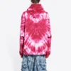 Valentinstag-Tie-Dye-Hoodie, weite Passform «Rot» 675003TLVI86802