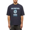 Varsity-Logo-T-Shirt mit kurzen Ärmeln «Navy» 612966TMV954140
