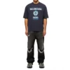 Varsity-Logo-T-Shirt mit kurzen Ärmeln «Navy» 612966TMV954140