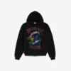Vintage-Surfer-Hoodie mit Reissverschluss für Herren in Schwarz