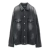 Washed Denim Jacke Large Fit «Black» 662772TKVG51000