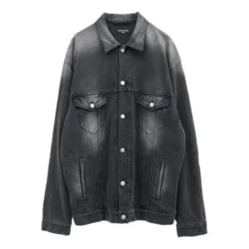 Washed Denim Jacke Large Fit «Black» 662772TKVG51000