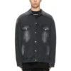 Washed Denim Jacke Large Fit «Black» 662772TKVG51000