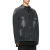 Washed Denim Jacke Large Fit «Black» 662772TKVG51000