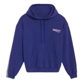 Weiter Baumwoll-Hoodie Blau 578135TIV531195