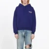 Weiter Baumwoll-Hoodie Blau 578135TIV531195