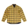 Wendbares, übergrosses Overshirt mit Karomuster «Yellow Blue» 720105TNM277660