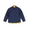 Wendbares, übergrosses Overshirt mit Karomuster «Yellow Blue» 720105TNM277660