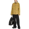 Wendbares, übergrosses Overshirt mit Karomuster «Yellow Blue» 720105TNM277660