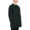 Wollpullover mit Rundhalsausschnitt und durchgehendem Logo «Dark Green» 657400T15673050