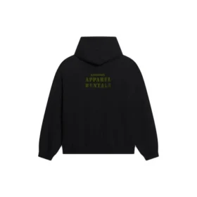 Worldwide Logo Popover Hoodie «Black Yellow» 674986TLVA71361