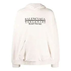 Worldwide Logo Popover-Hoodie «Chalky White Black» 674986TLVA99054