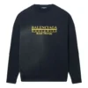 Worldwide Retail Therapy Rundhals-Sweatshirt «Washed Black Yellow» 676629TLVA91361
