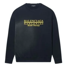 Worldwide Retail Therapy Rundhals-Sweatshirt «Washed Black Yellow» 676629TLVA91361