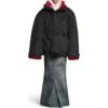 Wrap-Parka-Jacke «Schwarz» 751715TNO191000
