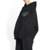 XXXL Oversized-Hoodie zum Überziehen «Schwarz-Weiss» 713677TNVD91070