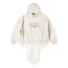 XXXL T-Shirt-Hoodie mit Aufnähern, Oversize «Ecru» 720406TNVD99784