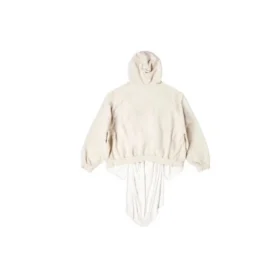 XXXL T-Shirt-Hoodie mit Aufnähern, Oversize «Ecru» 720406TNVD99784