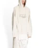 XXXL T-Shirt-Hoodie mit Aufnähern, Oversize «Ecru» 720406TNVD99784