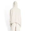 XXXL T-Shirt-Hoodie mit Aufnähern, Oversize «Ecru» 720406TNVD99784
