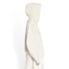 XXXL T-Shirt-Hoodie mit Aufnähern, Oversize «Ecru» 720406TNVD99784