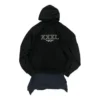 XXXL T-Shirt-Hoodie mit Aufnähern, Oversize «Schwarz» 720406TNVD91070