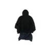 XXXL T-Shirt-Hoodie mit Aufnähern, Oversize «Schwarz» 720406TNVD91070