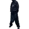 XXXL T-Shirt-Hoodie mit Aufnähern, Oversize «Schwarz» 720406TNVD91070